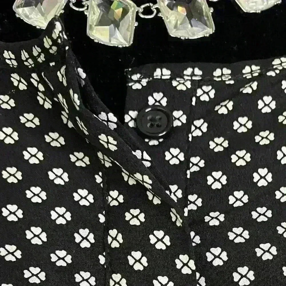 Ann Taylor Loft Clover Heart Roll-Tab Romper - Picture 7 of 12